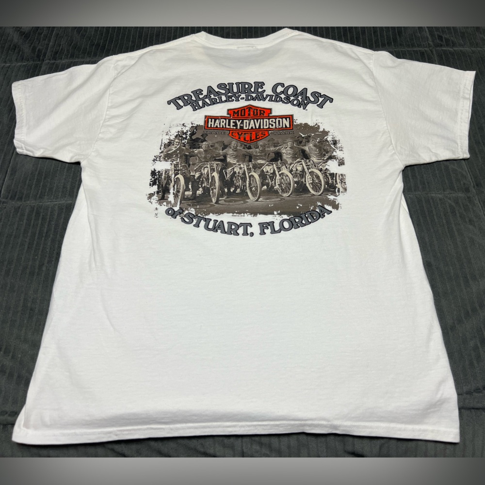 Harley Davidson Shirt Stuart Florida Treasure Coast Mens Size Large